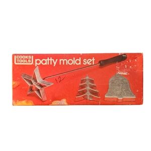 Silver Patty Mold Set